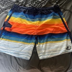 Men’s Laguna Striped Color Swim Trunks